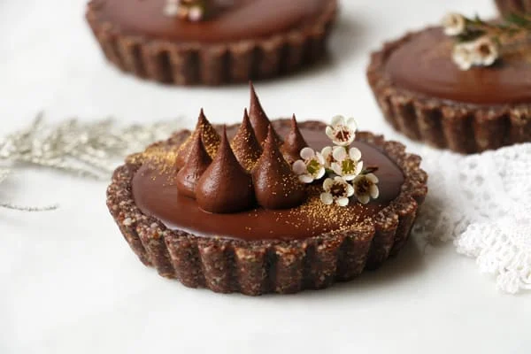 Chocolate Orange Tarts (vegan & grain-free)