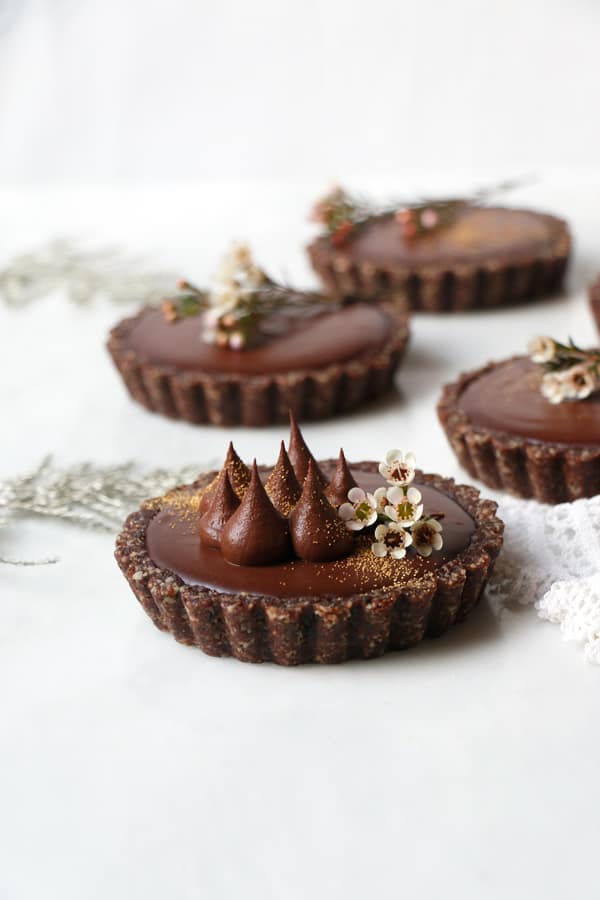 Chocolate Orange Tarts (vegan & grain-free)