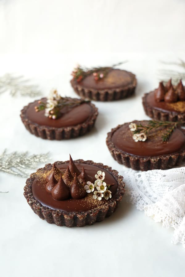 Chocolate Orange Tarts (vegan & grain-free)