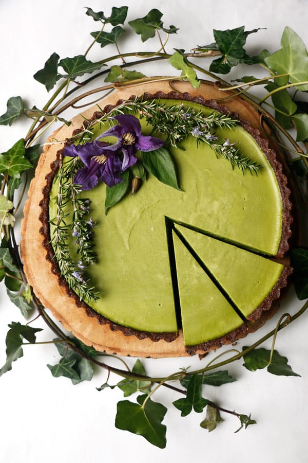 Kale Chocolate Vegan Cheesecake (grain-free)