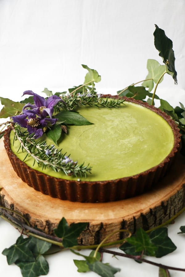 Kale Chocolate Vegan Cheesecake (grain-free)