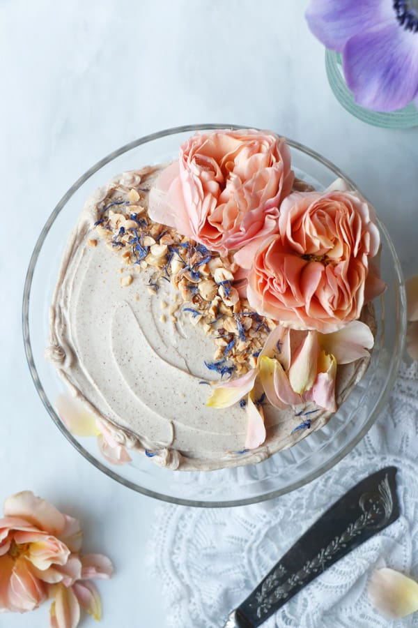 Hazelnut Layer Cake (vegan & gluten-free)