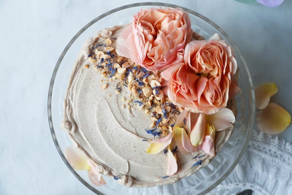 Hazelnut Layer Cake (vegan & gluten-free)