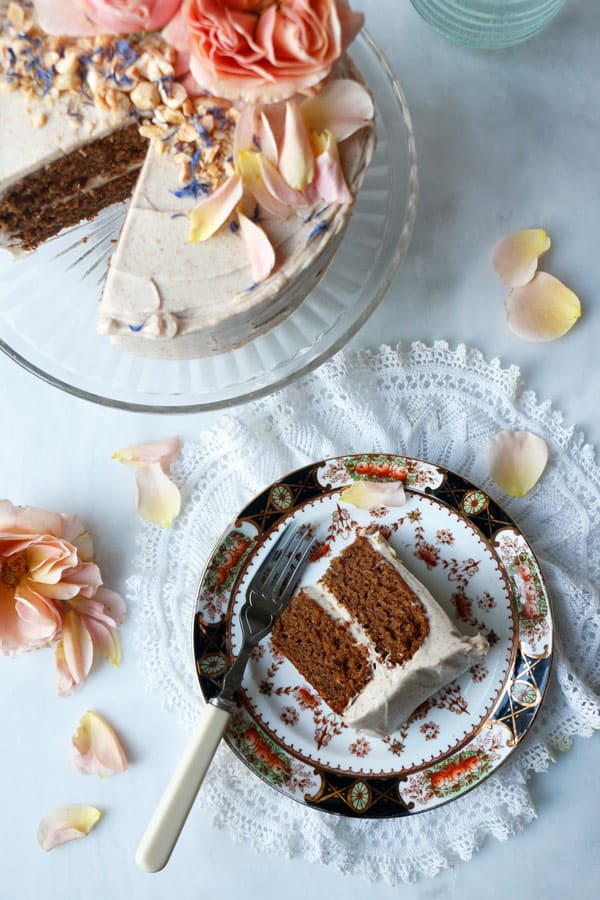 Hazelnut Layer Cake (vegan & gluten-free)