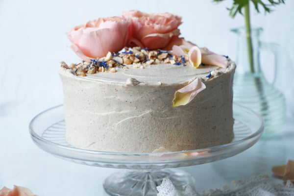 Hazelnut Layer Cake (vegan & gluten-free)