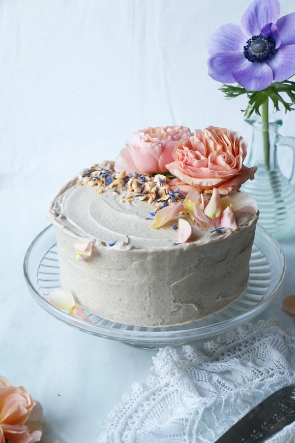 Hazelnut Layer Cake (vegan & gluten-free)