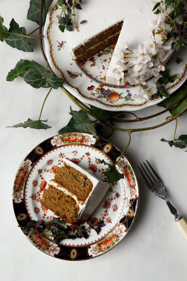 Thyme Lemon Zucchini Cake (vegan & gluten-free)