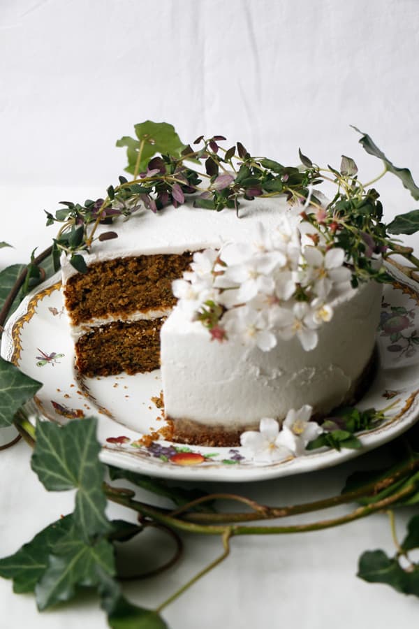 Thyme Lemon Zucchini Cake (vegan & gluten-free)