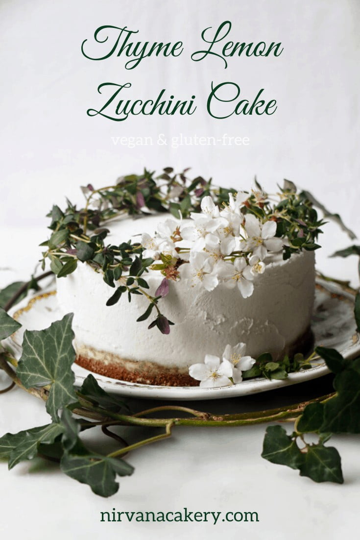 Thyme Lemon Zucchini Cake