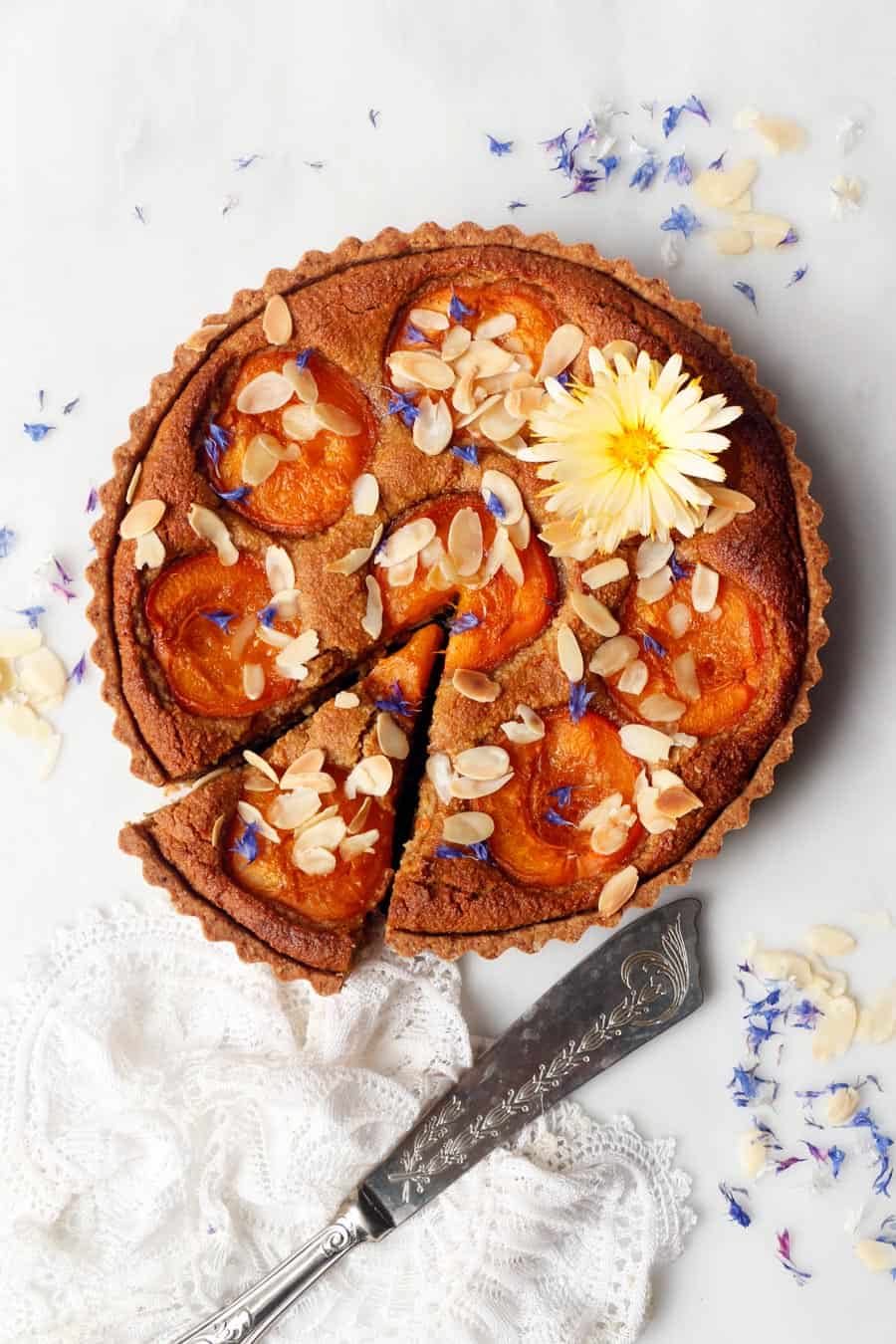 Apricot Frangipane Tart - Vintage Kitchen Notes