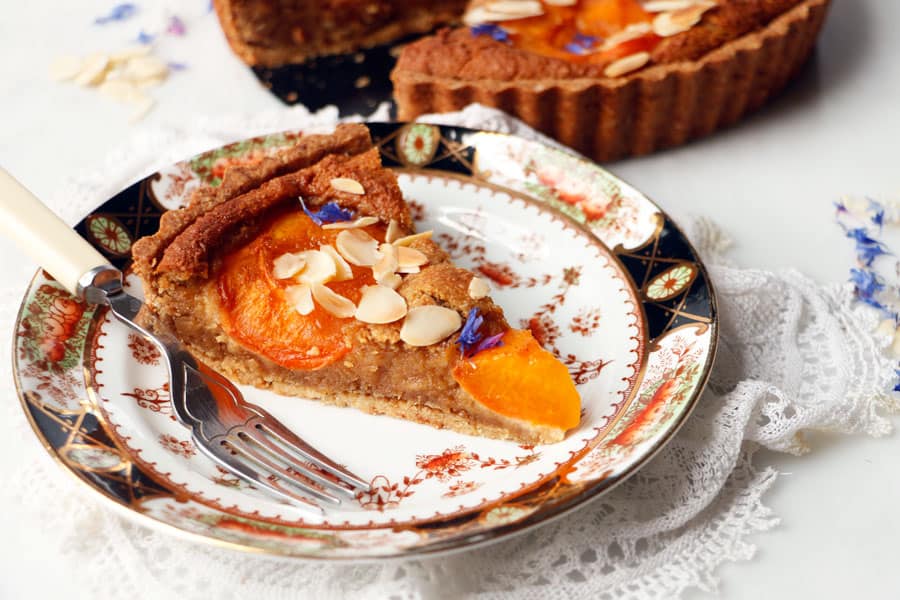 Apricot Frangipane Tart (vegan & grain-free)