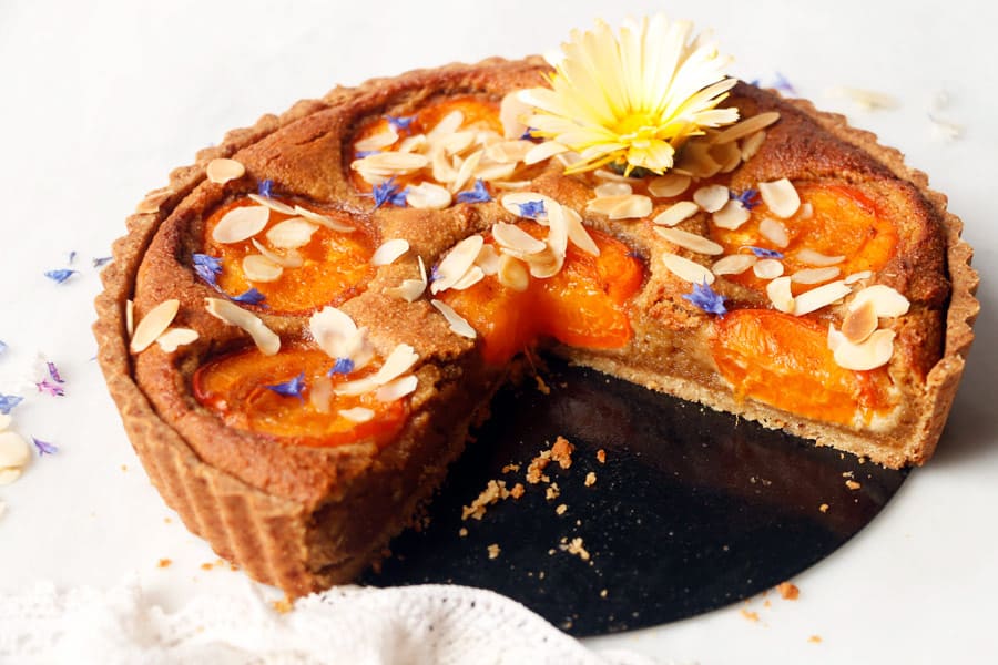 Apricot Frangipane Tart (vegan & grain-free)