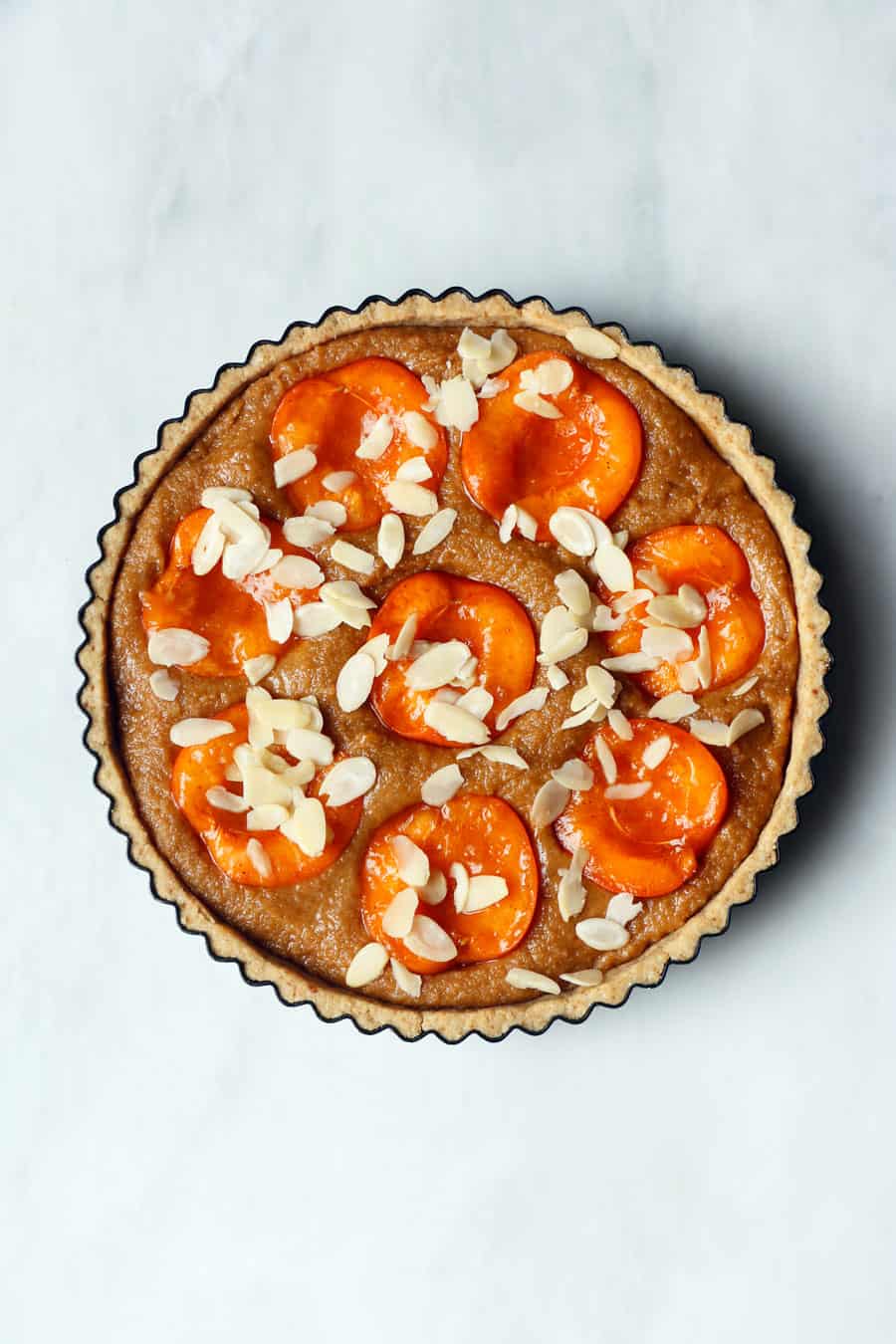 Apricot Frangipane Tart (vegan & grain-free)