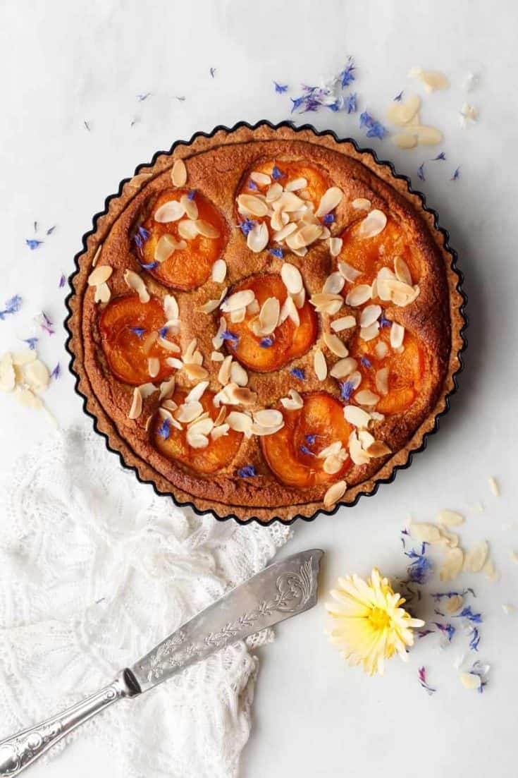 Apricot Frangipane Tart (vegan & grain-free)