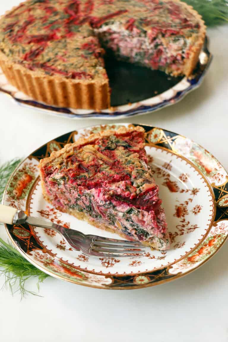 Beetroot Chard Vegan Quiche (glutenfree) Nirvana Cakery