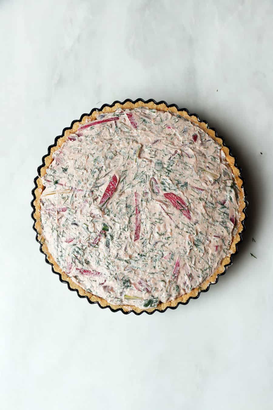 Beetroot Chard Vegan Quiche (gluten-free)