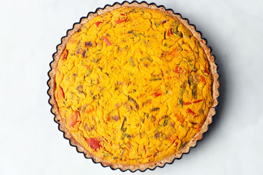 Vegan Pumpkin Sage Quiche (gluten-free)