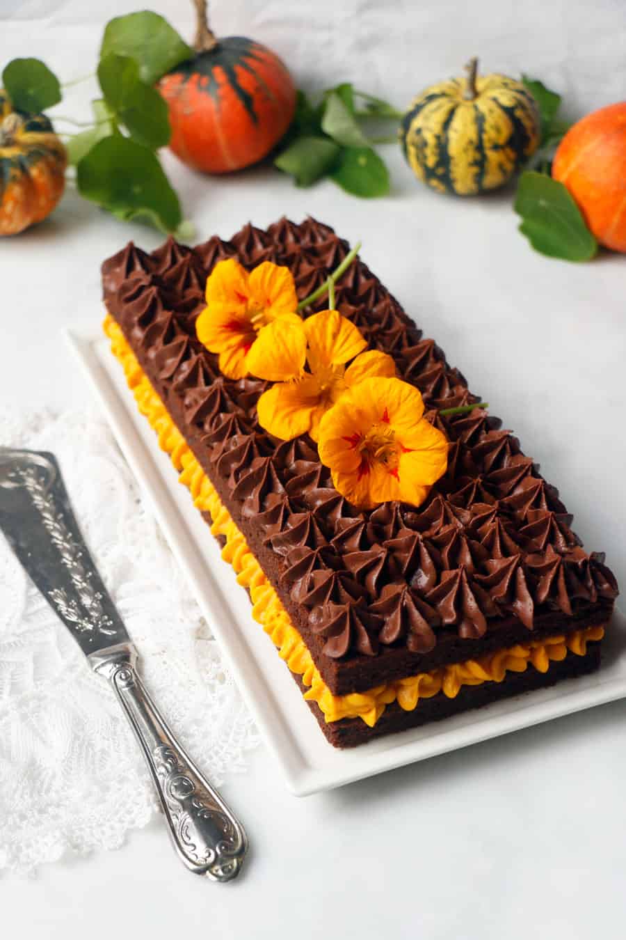 Pumpkin Chocolate Gateau (vegan & gluten-free)