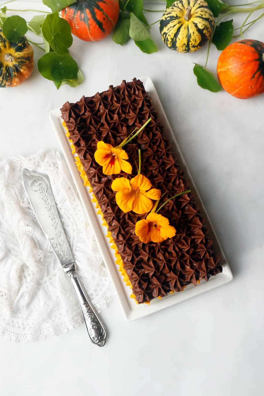 Pumpkin Chocolate Gateau (vegan & gluten-free)