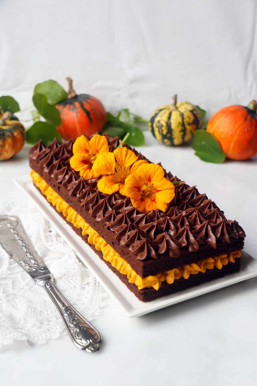 Pumpkin Chocolate Gateau Vegan Gluten Free Nirvana Cakery