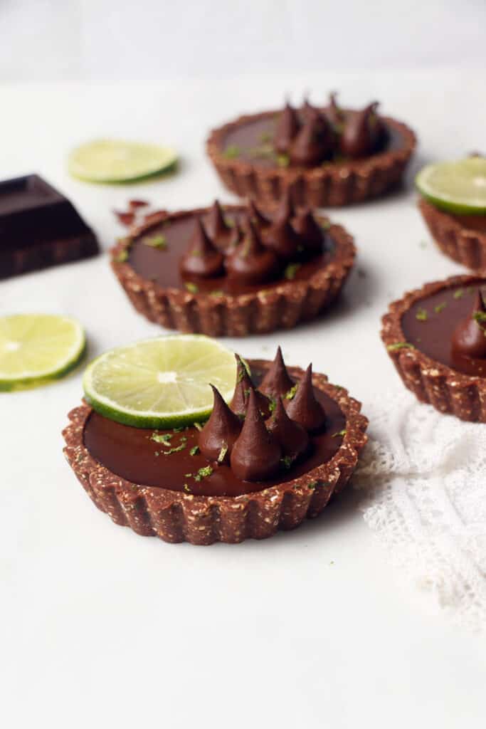 Chilli Lime Chocolate Tarts (vegan & glutenfree) Nirvana Cakery
