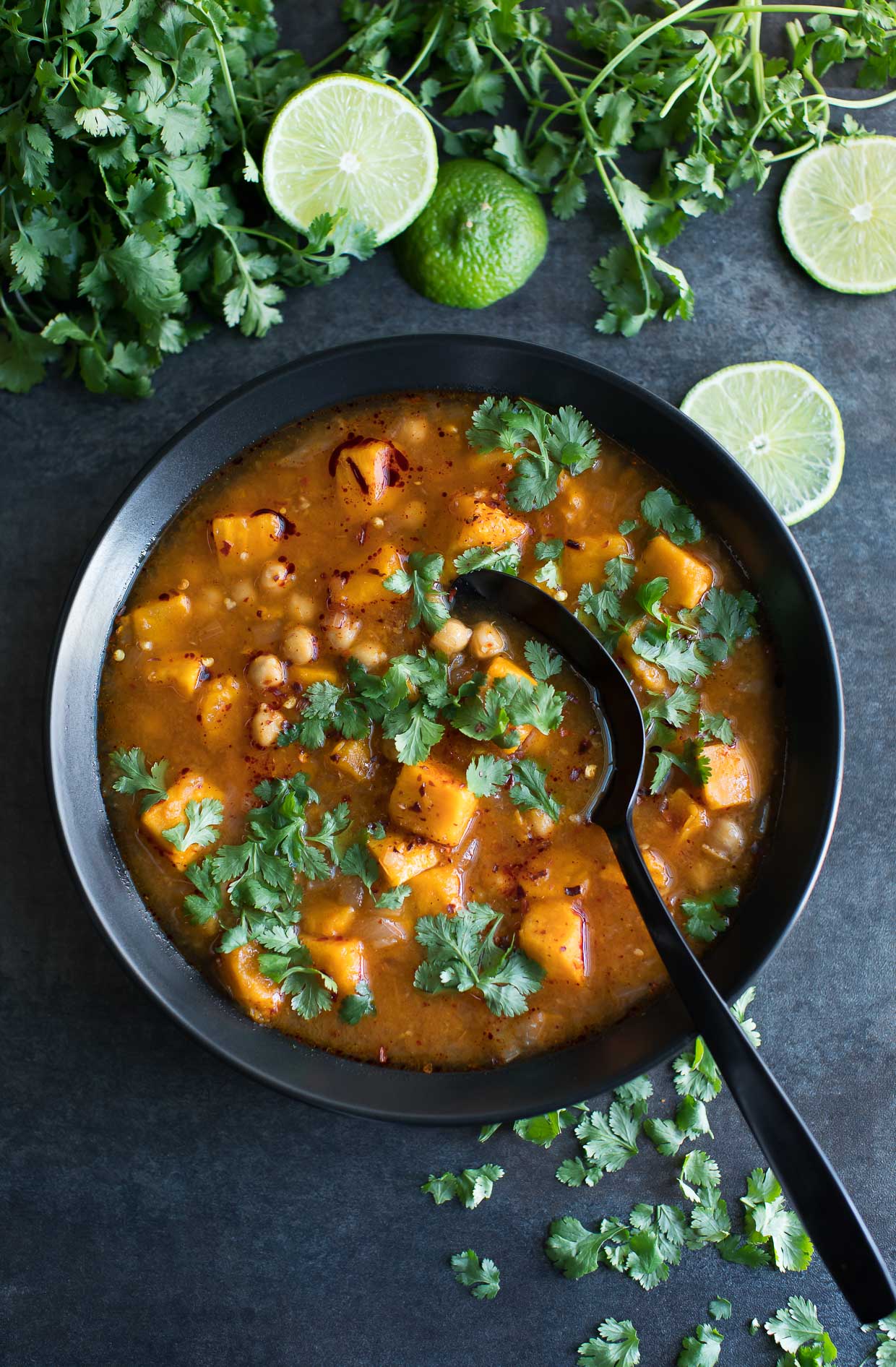 Spicy Moroccan Sweet Potato Soup