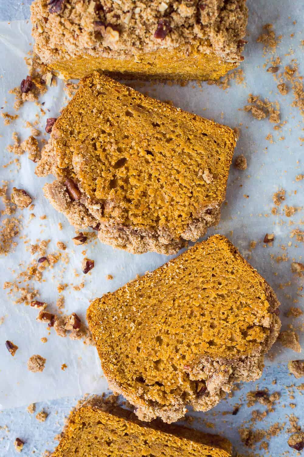 Sweet Potato Bread With Pecan Streusel