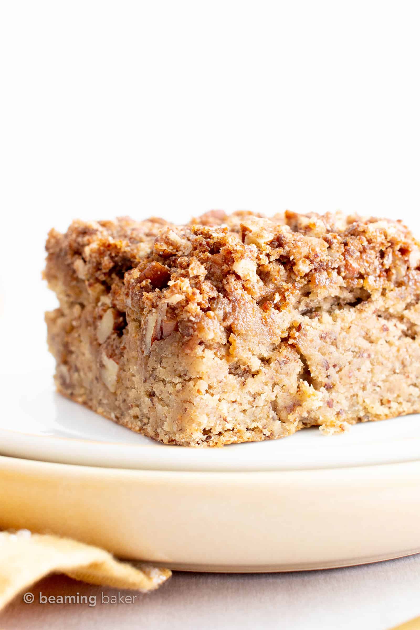 Vegan Gluten Free Banana Bread Coffee Cake with Streusel Topping