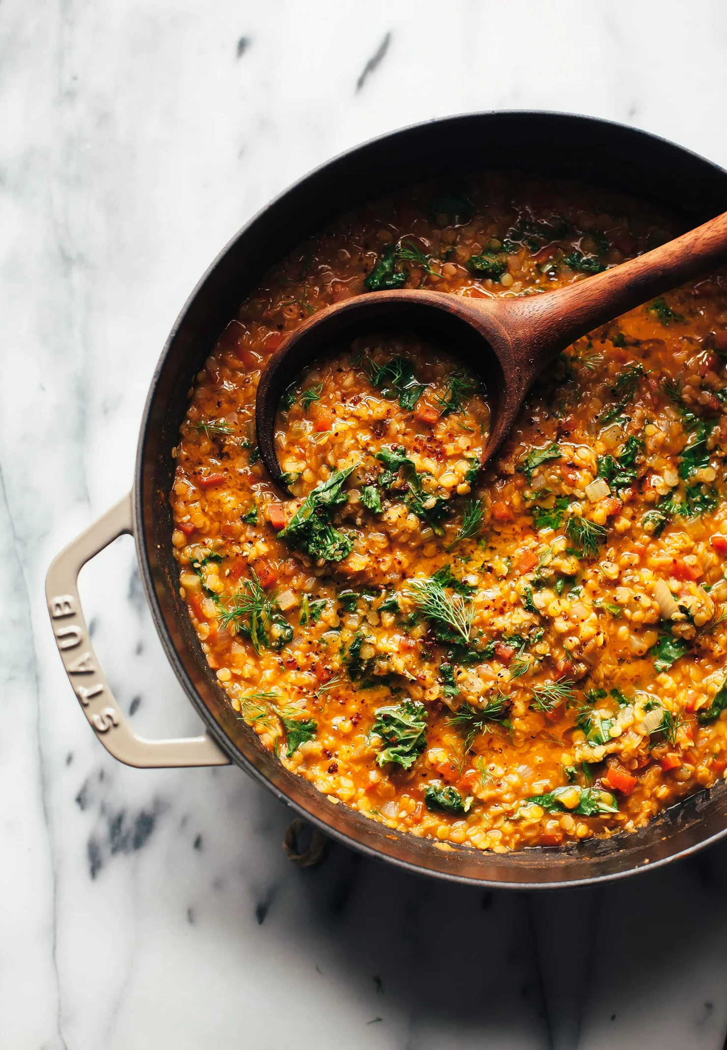 Quick Smoky Red Lentil Stew