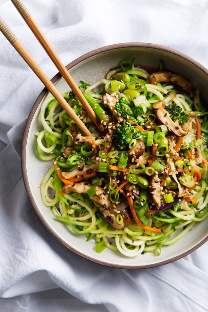 Zucchini Noodle Lo Mein