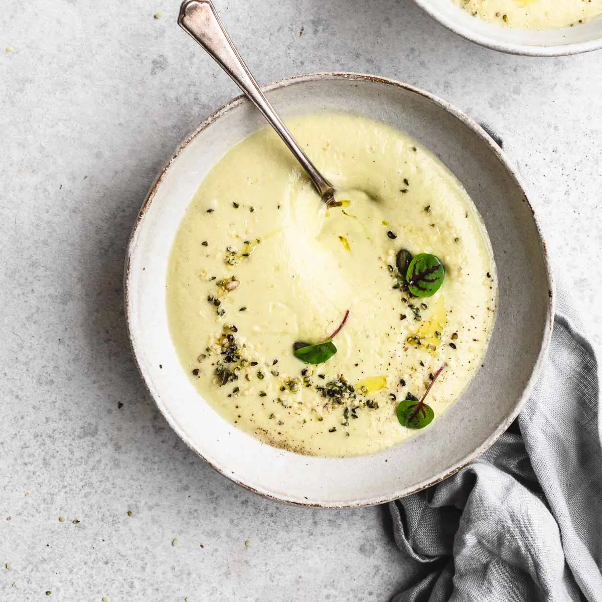 Creamy Vegan Zucchini Soup