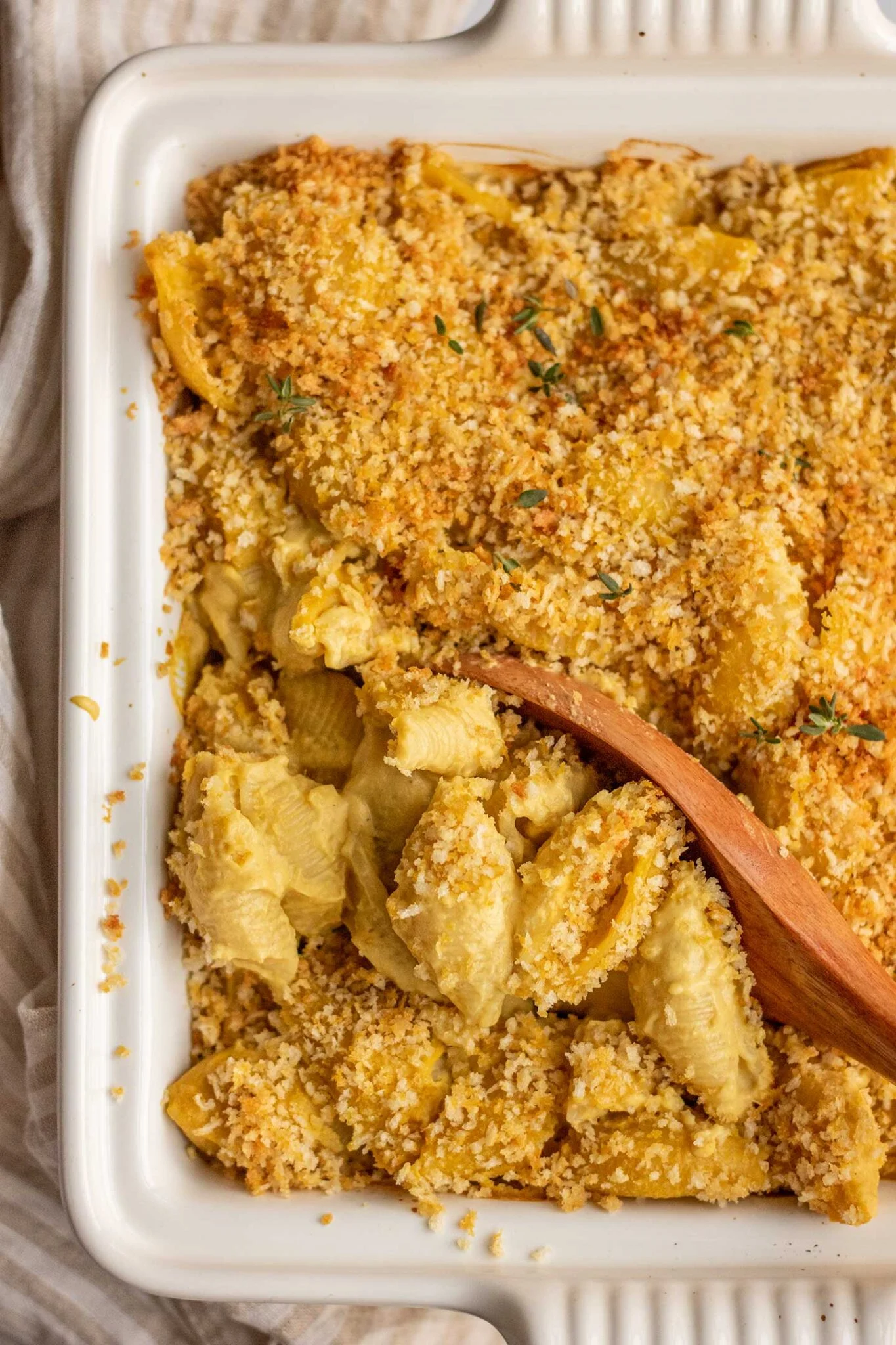 Baked Vegan Butternut Squash Mac and Cheese