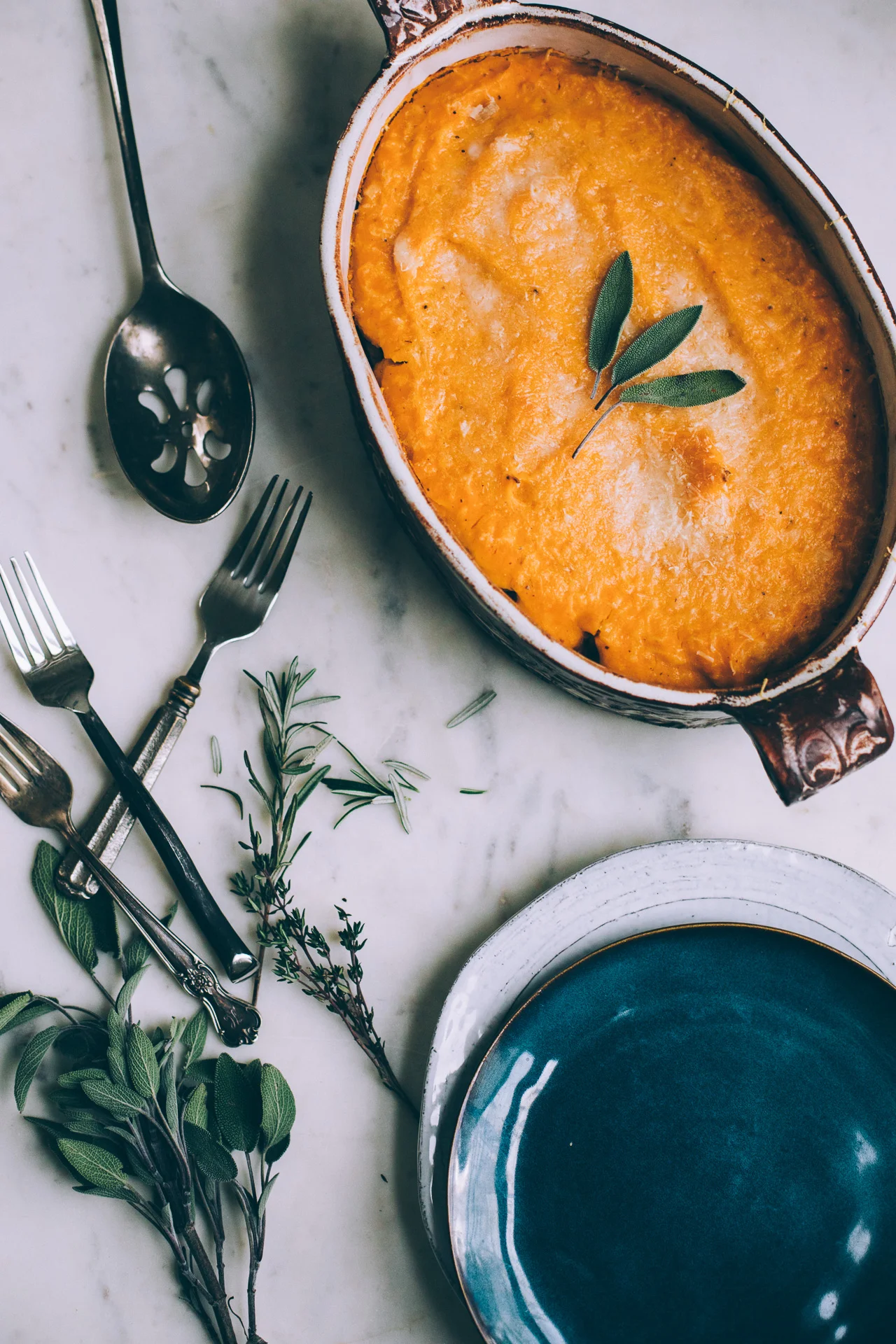 One Hour Plant-Powered Butternut Squash Shepherds Pie