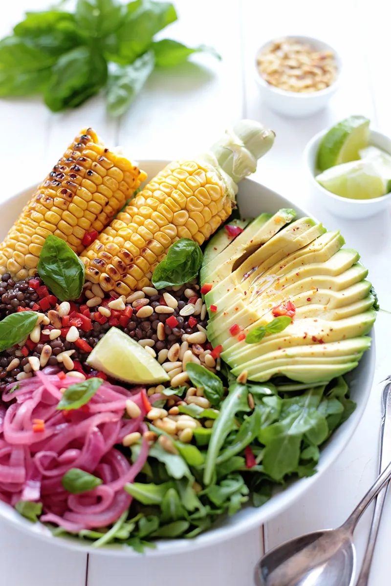 Grilled Corn Salad Bowl 