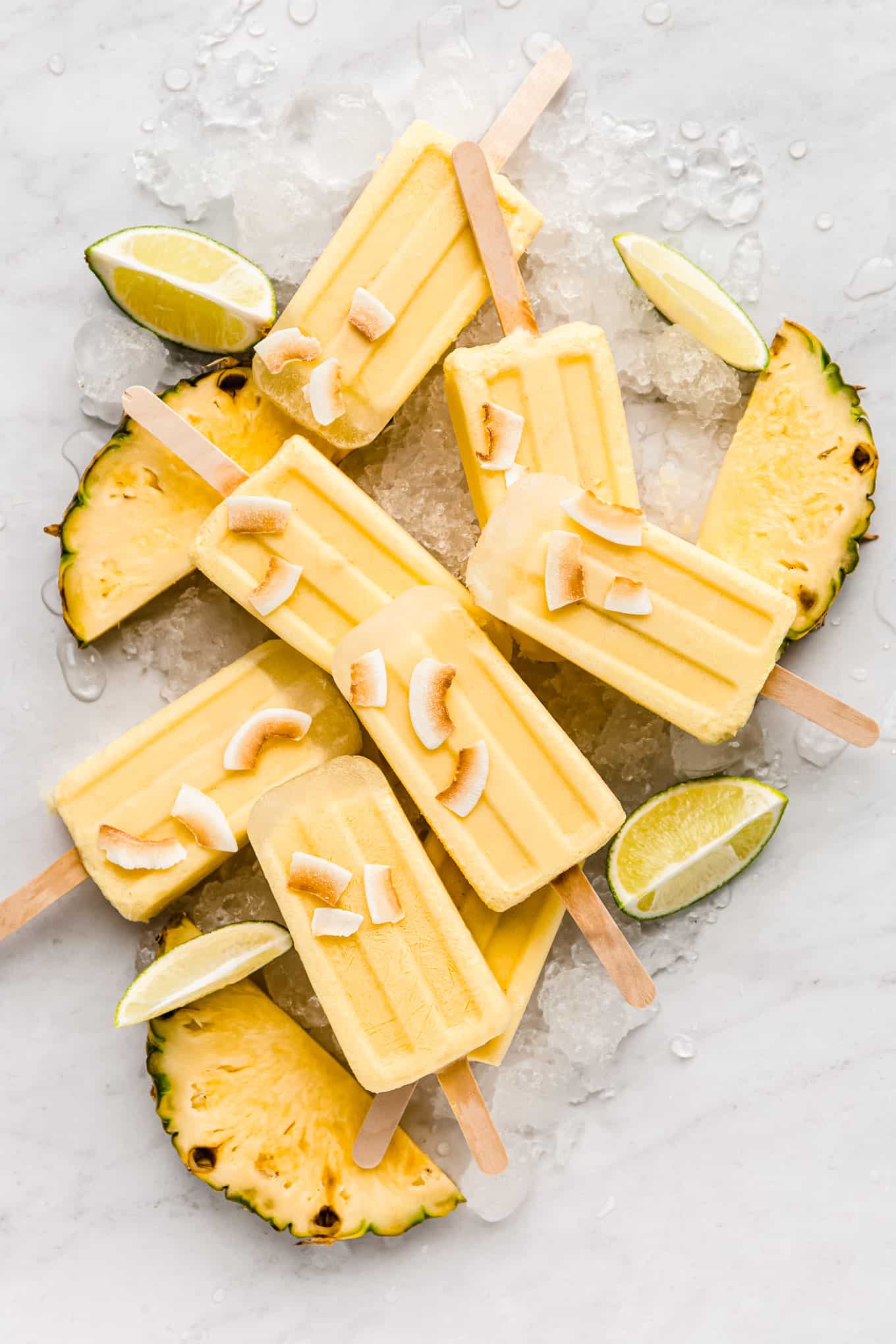 Pina Colada Popsicles