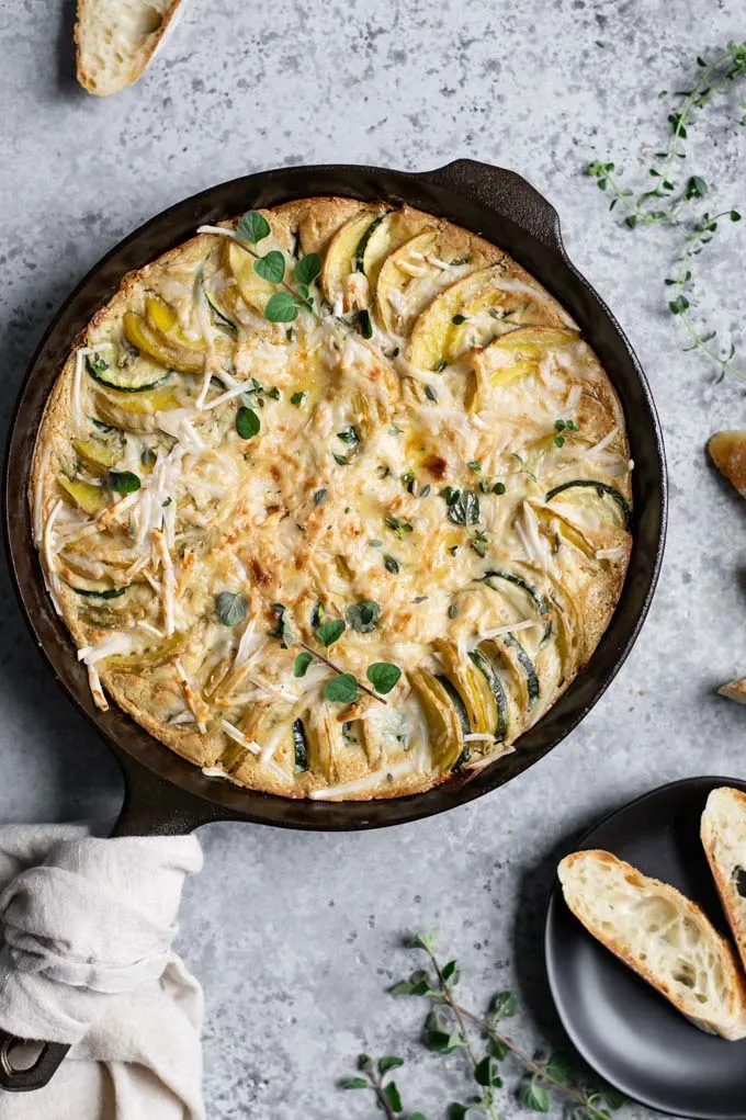 Vegan Potato and Zucchini Gratin